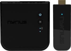 Nyrius ARIES Pro+ Wireless HDMI Video Transmitter & Receiver to Stream 1080p Video up to 165ft from Laptop, PC, Cable Box, Game Console, DSLR Camera to a TV, Projector or Boardroom Screen (NPCS650)