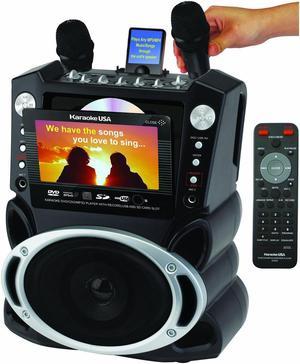 Karaoke USA GF829 Portable DVD /CD+G/ MP3+G Karaoke System with 7" Screen & Recording