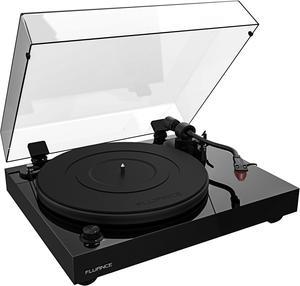 Fluance RT83 Reference High Fidelity Vinyl Turntable Record Player with Ortofon 2M Red Cartridge, Speed Control Motor, High Mass MDF Wood Plinth, Vibration Isolation Feet - Piano Black