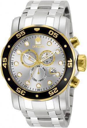 Invicta  Pro Diver 80040  Stainless Steel Chronograph  Watch