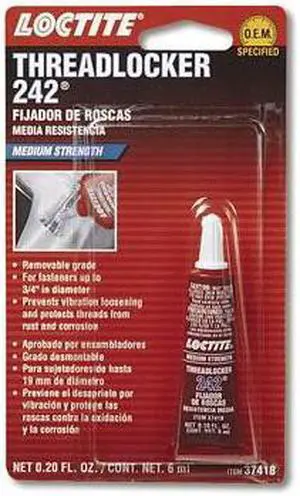 Loctite 37418 Threadlocker 242 - Medium Strength
