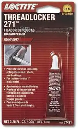 LOCTITE 37421 271 Red Heavy Duty Threadlocker - 6 ml Tube