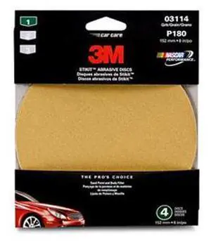 3M 03114 6" Adhesive Backed Sanding Disc Fine 180 Grit 3M 03114 6" Adhesive Backed Sanding Disc Fine 180 Grit