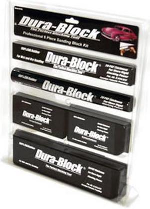 Durablock Set 6pc - Flexible EVA Foam Wet or Dry Autobody Sanding Blocks Kit for Automotive Bodywork