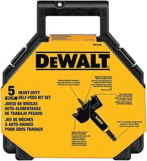 DeWalt DW1648 5-Piece Self Feed Bit Kit