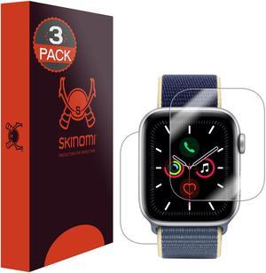 Skinomi Full Body Skin Protector Compatible with Apple Watch Series 6 (44mm)(3-Pack)(Screen Protector + Back Cover) TechSkin Full Coverage Clear HD Film