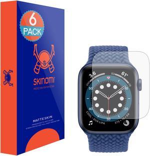 Skinomi Matte Screen Protector Compatible with Apple Watch SE (44mm)(6-Pack) Anti-Glare Matte Skin TPU Anti-Bubble Film