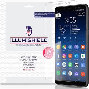 iLLumiShield Screen Protector Compatible with Samsung Galaxy A8+ (2018)(3-Pack) Clear HD Shield Anti-Bubble and Anti-Fingerprint PET Film