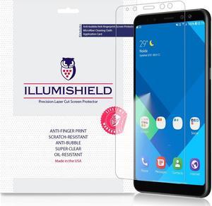 iLLumiShield Screen Protector Compatible with Samsung Galaxy A8 (2018)(3-Pack) Clear HD Shield Anti-Bubble and Anti-Fingerprint PET Film