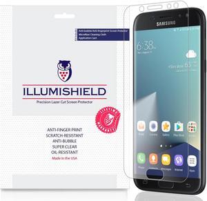 iLLumiShield Screen Protector Compatible with Samsung Galaxy J7 Pro (3-Pack) Clear HD Shield Anti-Bubble and Anti-Fingerprint PET Film
