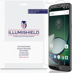 iLLumiShield Screen Protector Compatible with Motorola Moto E5 Plus 5th Generation 2018 Moto E5 Supra3Pack Clear HD Shield AntiBubble and AntiFingerprint PET Film