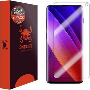 Galaxy S10 Screen Protector (Case Friendly)(2-Pack), Skinomi TechSkin Full Coverage Screen Protector for Galaxy S10 Clear HD Anti-Bubble Film