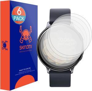 Skinomi Matte Screen Protector Compatible with Samsung Galaxy Watch Active2 (40mm)(6-Pack) Anti-Glare Matte Skin TPU Anti-Bubble Film