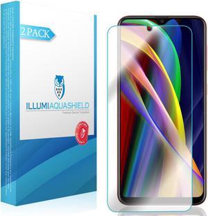 ILLUMI AquaShield Screen Protector Compatible with Samsung Galaxy A20 (SM-A205G-DS) (2-Pack) No-Bubble High Definition Clear Flexible TPU Film
