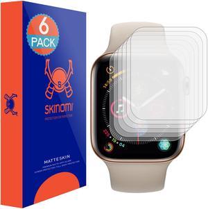 Skinomi Matte Screen Protector Compatible with Apple Watch Series 5 (44mm)(6-Pack) Anti-Glare Matte Skin TPU Anti-Bubble Film