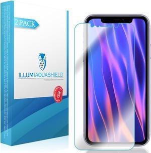 ILLUMI AquaShield Screen Protector Compatible with Apple iPhone 11 (6.1 inch) (Compatible with Cases)(2-Pack) No-Bubble High Definition Clear Flexible TPU Film