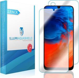 ILLUMI AquaShield Front + Back Protector Compatible with Samsung Galaxy A50 (SM-A505U)(2-Pack) HD Clear Screen Protector No-Bubble TPU Film
