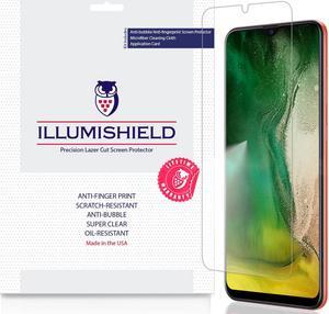 iLLumiShield Screen Protector Compatible with Samsung Galaxy A20 (SM-A205G-DS)(3-Pack) Clear HD Shield Anti-Bubble and Anti-Fingerprint PET Film
