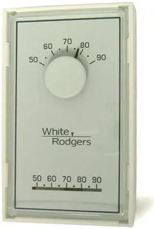 Emerson Low Volt NP Analog Tstat Heat,Rectangle  1E30N-910