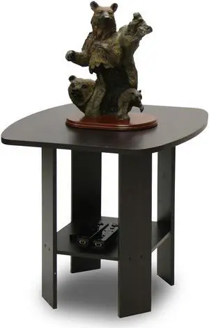 Furinno 11180 Side/End Table (Espresso)