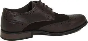 Alpine Swiss Men’s Wing Tip Lace Two-Tone Oxford Dress Shoes