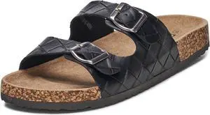 Alpine Swiss Mens Double Strap Slide Sandals EVA Sole Flat Casual Comfort Shoes