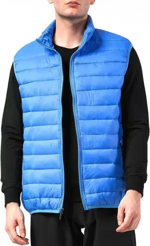 Alpine Swiss Clark Mens Puffer Vest Down Alternative Water Resistant Packable Outerwear Zip Up Pockets Warm Versatile Layer