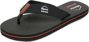 Alpine Swiss Mens Flip Flops Lightweight Thong Sandals Beach Slides EVA Sole for Comfort Durable Flip Flops for Men Casual Wear Pool Outdoor Sandal