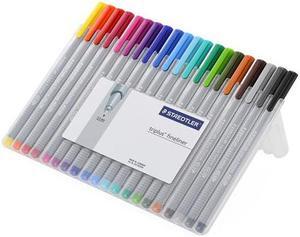 Staedtler triplus Fineliner Marker Super Fine Water-Based 20 Color Set 334SB20A6