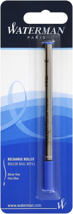 Waterman Rollerball Refill for Rollerball Pens, Fine Point, Blue Ink