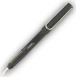 Lamy Safari Fountain Pen, Charcoal Barrel, Medium Nib (L17M)