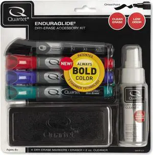 Dry Erase Marker Set, Chisel Tip, Assorted Colors, PK4 QUARTET 5001M-4SKA