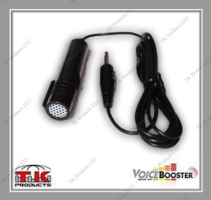VoiceBooster Dual Tie-Clip Handheld Microphone with On/Off Switch for VoiceBooster & Aker Voice Amplifiers