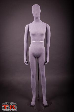 Female Mannequin, Flexible Posable Full-size In Grey