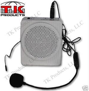 Aker Voice Amplifier 10watts White MR1508 by TK Products LLC, Portable, for Teachers, Coaches, Tour Guides, Presentations, Costumes, Etc.