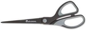 Industrial Scissors, 8" Length, Bent, Black Carbon Coated Blades, Black/Blue Industrial Scissors, 8" Length, Bent, Black Carbon Coated Blades, Black/Blue