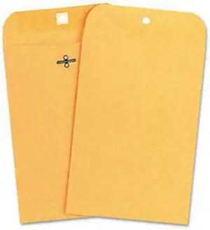 Kraft Clasp Envelope, Side Seam, 28lb, 6 1/2 x 9 1/2, Light Brown, 100/Box - UNV35261
