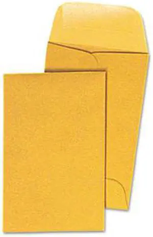 Kraft Coin Envelope, #1, Light Brown, 500/Box - UNV35300