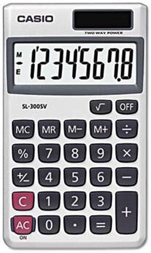 SL-300SV Handheld Calculator, 8-Digit LCD - SL300SV