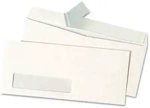 Pull & Seal Business Envelope, #10, Window, White, 500/Box - UNV36005