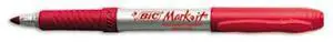 Mark-It Permanent Markers, Fine Point, Rambunctious Red, Dozen