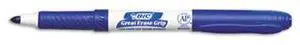 Bic GDE11BE Great Erase Grip Dry Erase Markers, Fine Point, Blue, Dozen