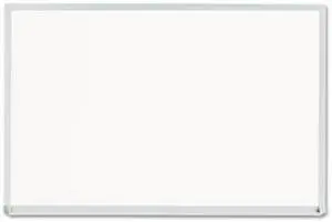 Dry Erase Board, Melamine, 36 x 24, Aluminum Frame - UNV44624