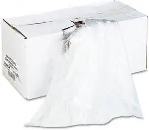 High-Density Shredder Bags, 28w x 22d x 48h, 100 Bags/Carton, Clear - UNV35952