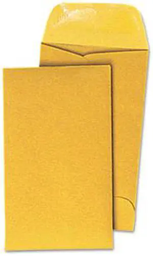 Kraft Coin Envelope, #3, Light Brown, 500/Box - UNV35301