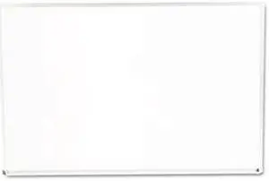Dry Erase Board, Melamine, 60 x 36, Satin-Finished Aluminum Frame - UNV43625
