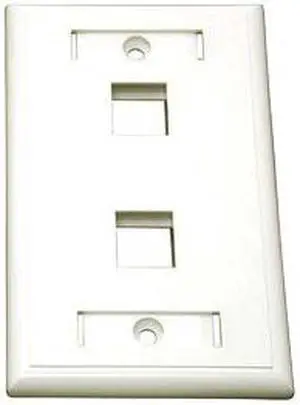 C2G 2 Socket Keystone Network/Multimedia Faceplate (03411) -