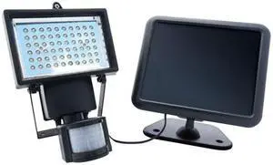 Nature Power Portable 60 LEDS Outdoor Wireless Solar Powered Security Floodlight With Motion Detector / Activated