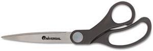 Economy Scissors, 8" Length, Bent Handle, Stainless Steel, Black Economy Scissors, 8" Length, Bent Handle, Stainless Steel, Black