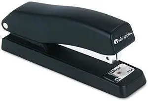 Economy Half Strip Stapler, 12-Sheet Capacity, Black